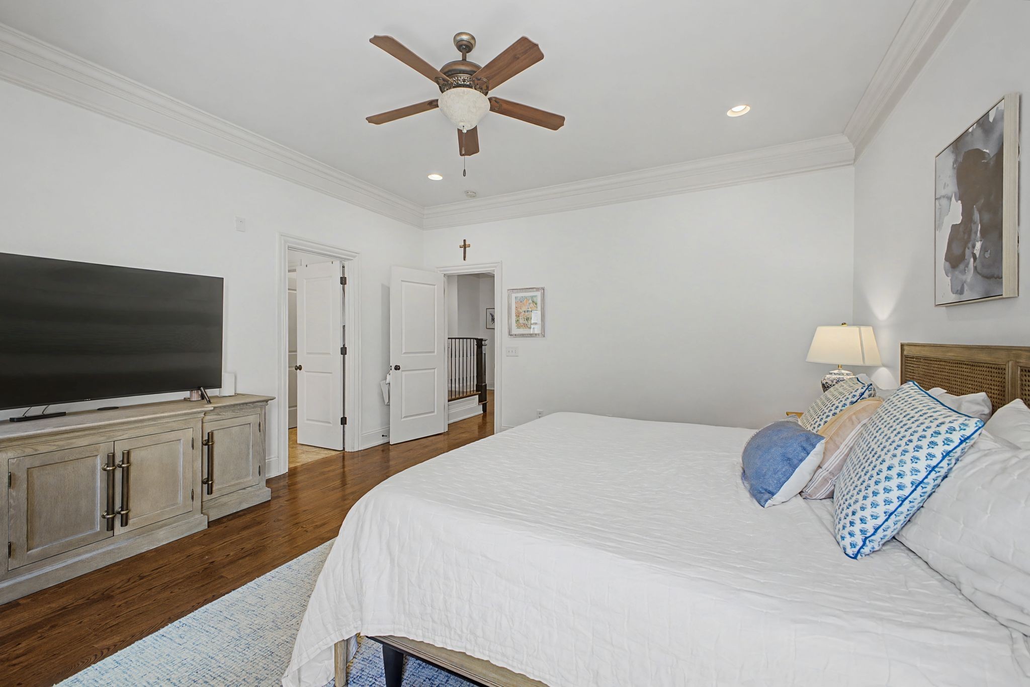 626 Band Drive Franklin, TN 37064 - Photo 25 of 53 a bedroom with a bed and a flat screen tv
