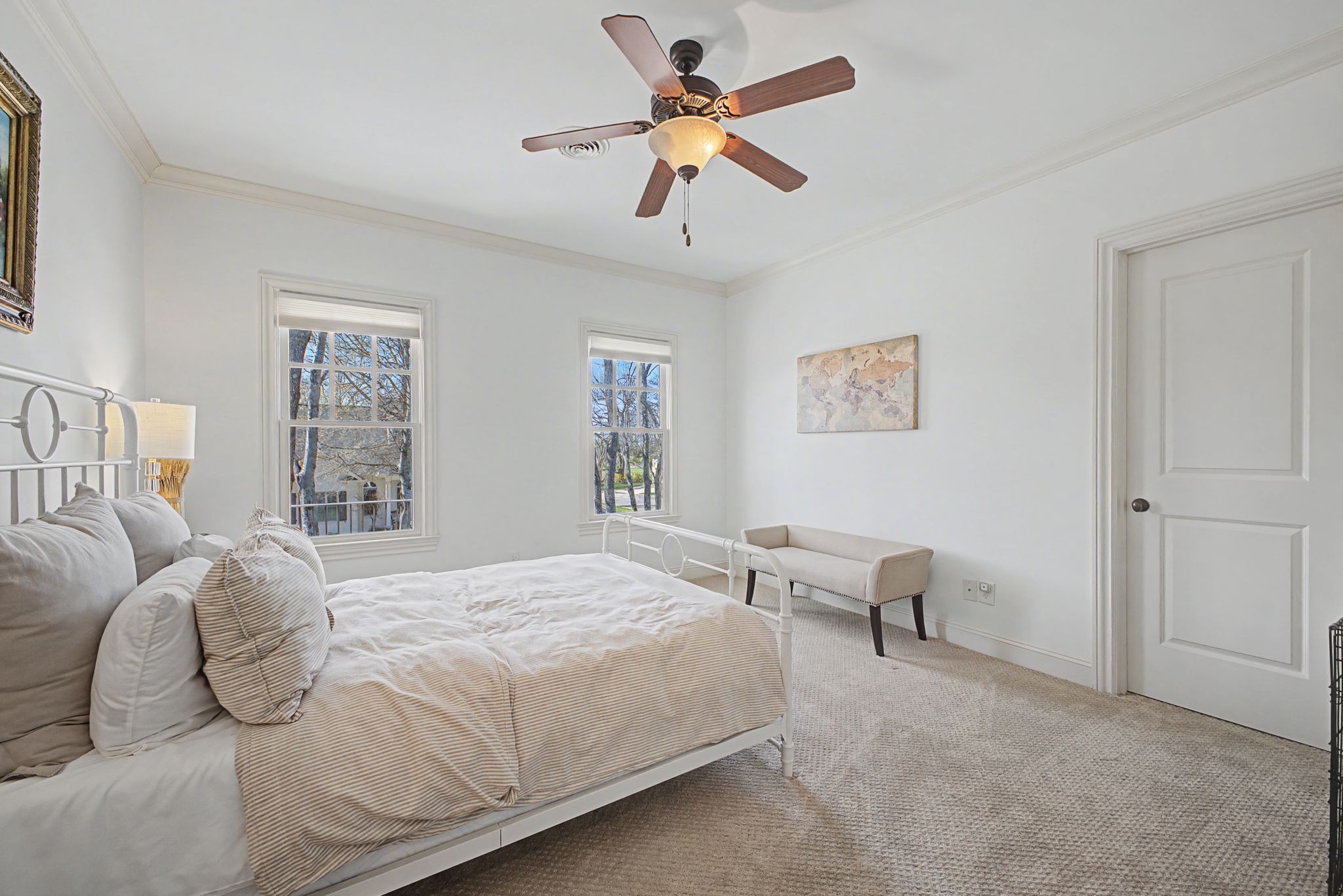 626 Band Drive Franklin, TN 37064 - Photo 42 of 53 a bedroom with a bed and a chandelier