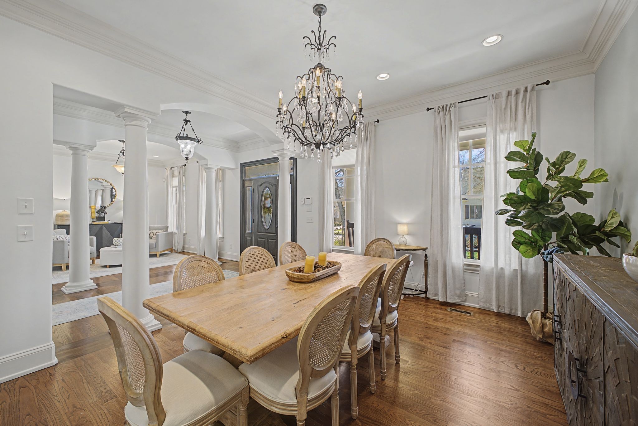 626 Band Drive Franklin, TN 37064 - Photo 9 of 53 a view of a dining room with furniture window and wooden floor