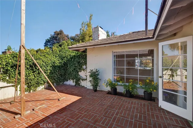 a house with a garden space