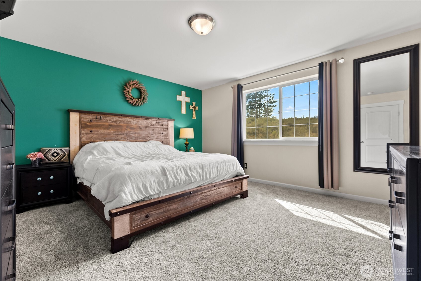 1486 North Star Road Malott, WA 98829 - Photo 21 of 40 a bedroom with a bed and a window