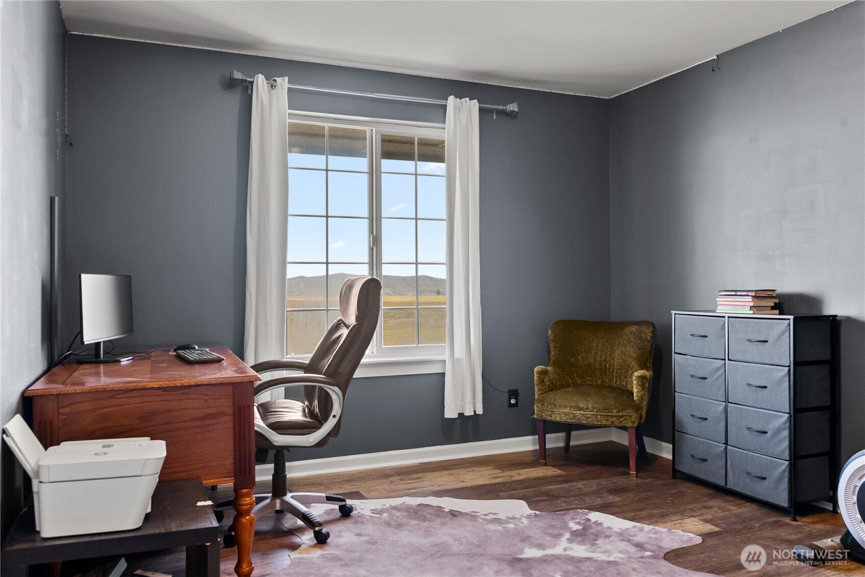 1486 North Star Road Malott, WA 98829 - Photo 29 of 40 a view of a workspace with furniture and a window