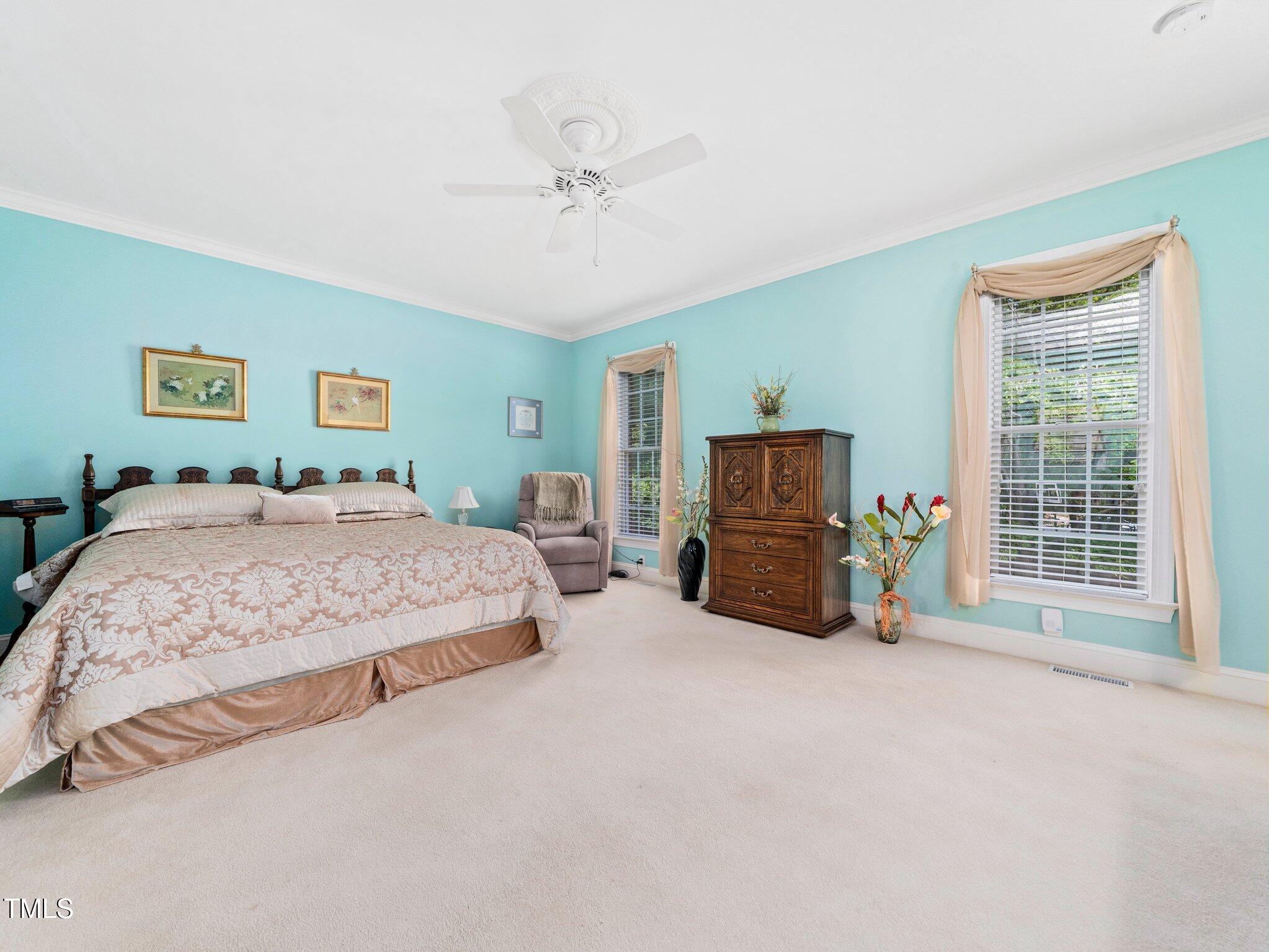 10937 Cahill Road Raleigh, NC 27614 - Photo 30 of 53 The 1st Floor Primary Bdrm is Generously Sized