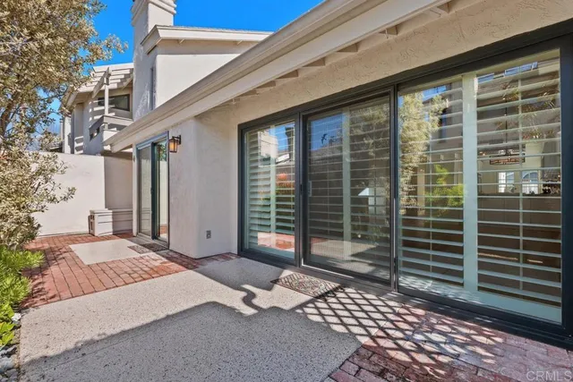 a view of a building with a window