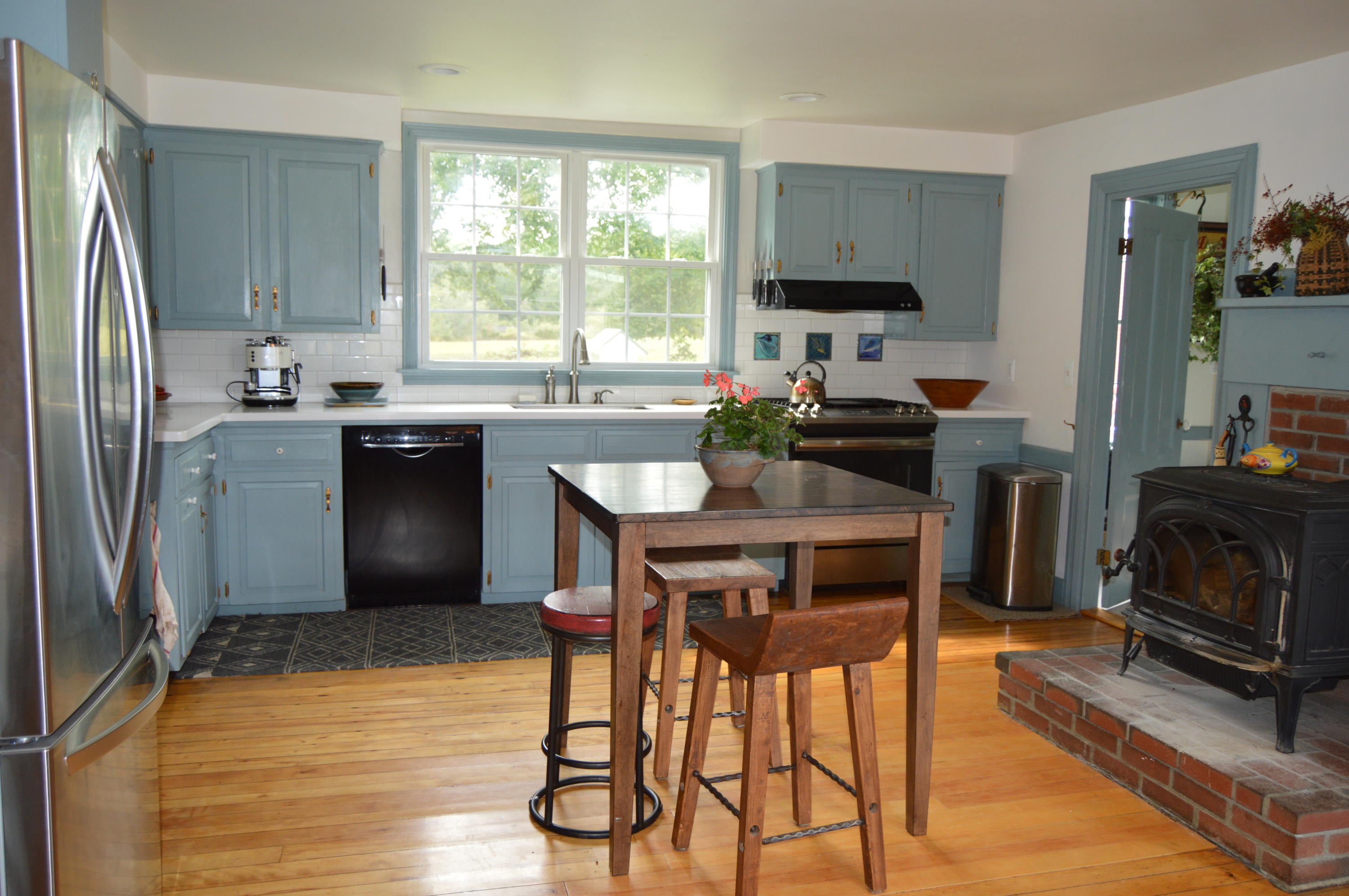 698 East Waldo Road Waldo, ME 04915 - Photo 3 of 31 kitchen w/woodstove