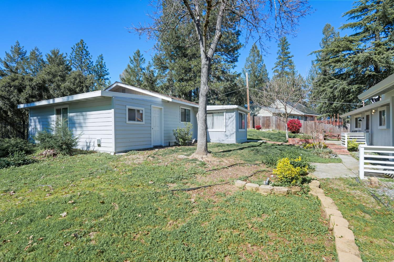 24980 North Canyon Way Colfax, CA 95713 - Photo 4 of 30 a backyard of a house with plants and large tree
