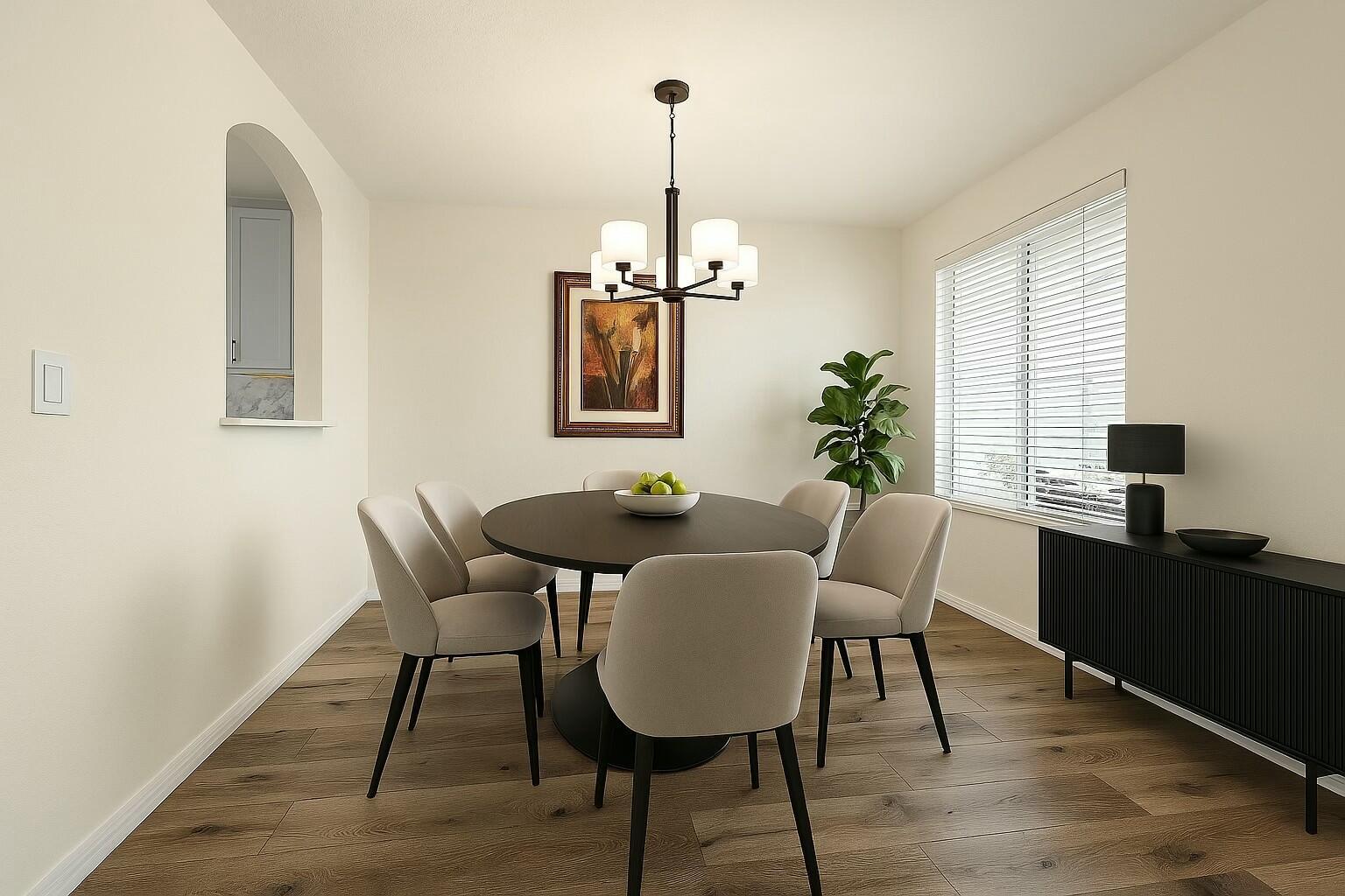 6606 Sandy Bank Terrace Riviera Beach, FL 33407 - Photo 5 of 26 Dining Room Virtually Staged 1