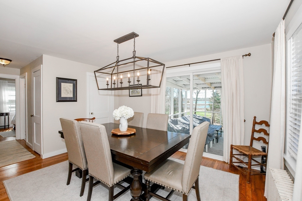 54 Converse Road Marion, MA 02738 - Photo 8 of 36 a view of a dining room with furniture window and wooden floor