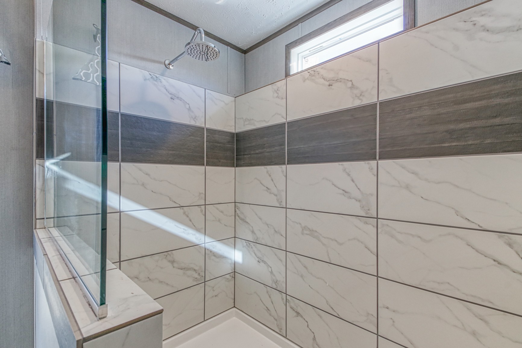 1838 Austin Road Lafayette, TN 37083 - Photo 26 of 41 a bathroom with a shower and a glass shower door