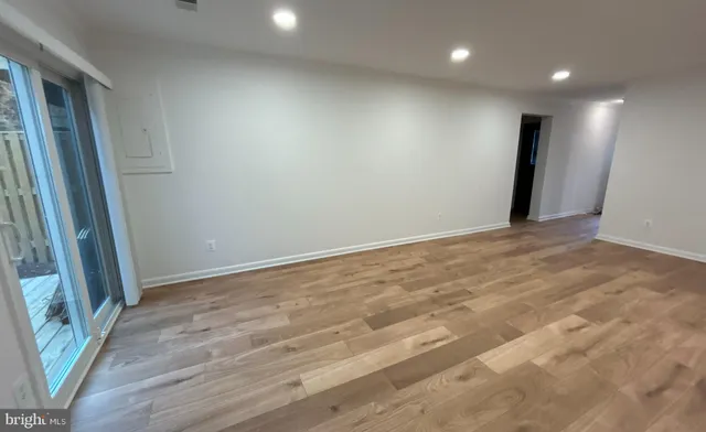 a view of an empty room