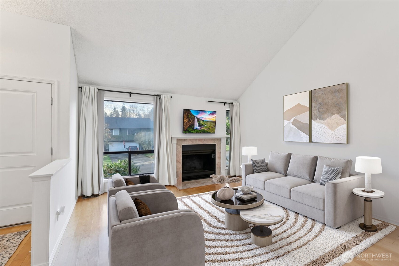 32229 2nd Avenue Southwest Federal Way, WA 98023 - Photo 4 of 40 a living room with furniture and a fireplace