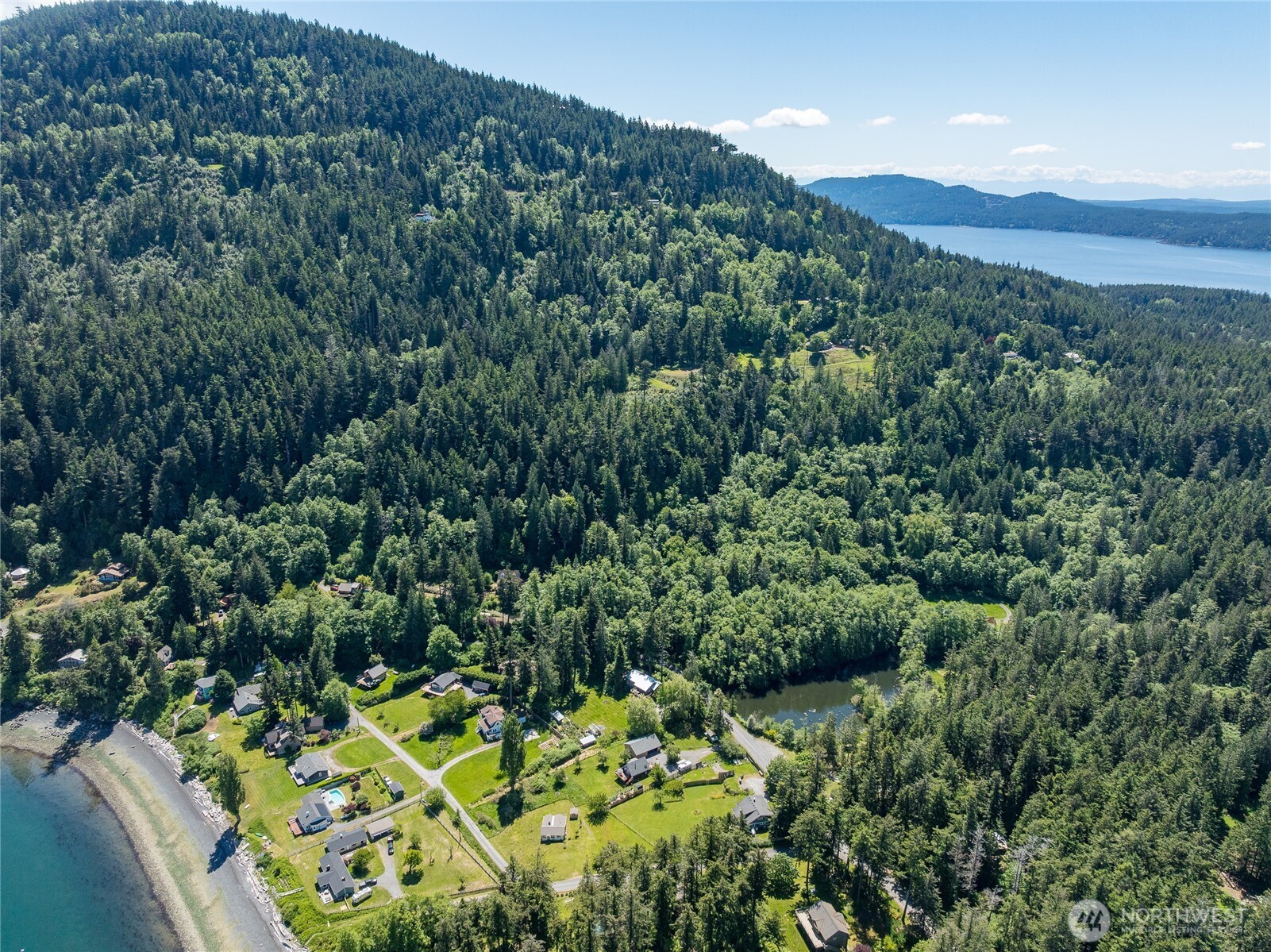 463 Wright Road Orcas Island, WA 98245 - Photo 27 of 40 a view of a forest with a street
