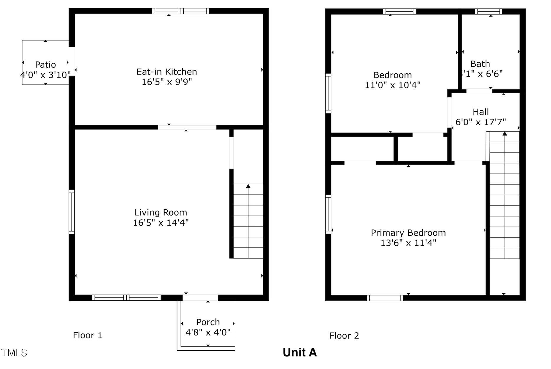 1601 Pender Street Raleigh, NC 27610 - Photo 45 of 46 Floor Plan Unit A