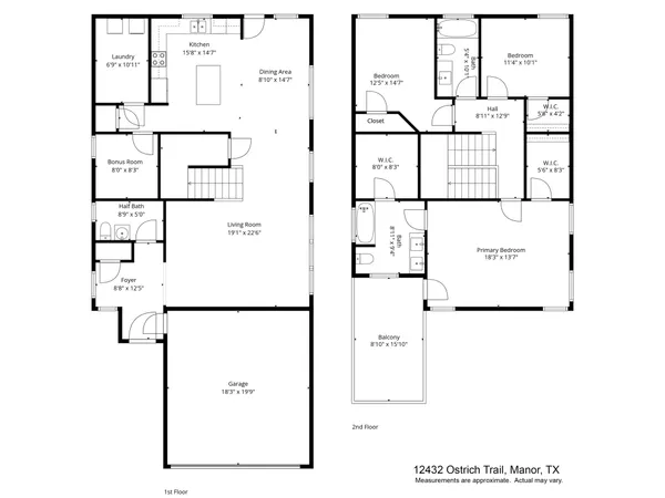 $376,900 | 12432 Ostrich Trail, Manor, TX 78653