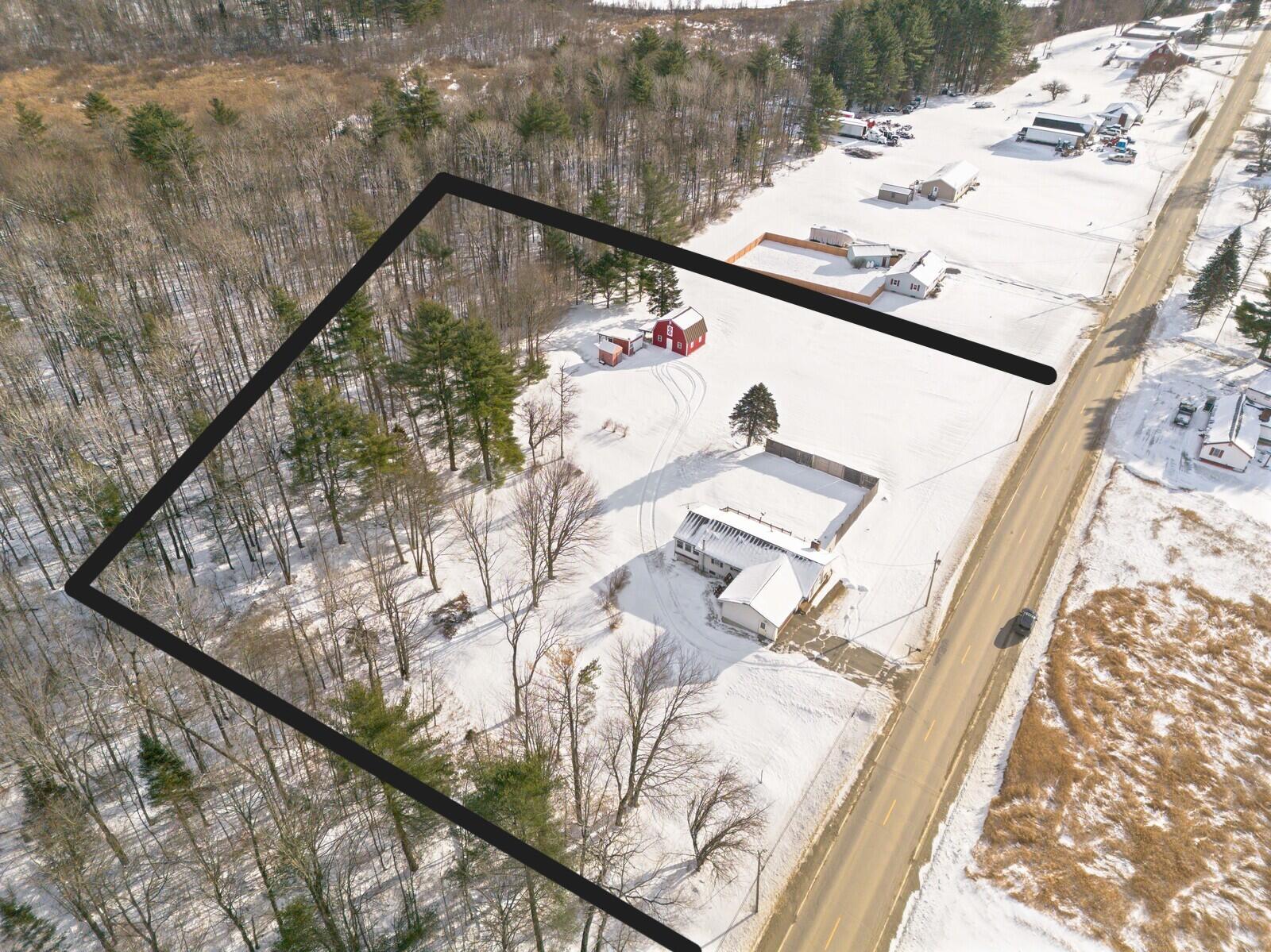 973 Hinckley Road Clinton, ME 04927 - Photo 46 of 48 46 Aerial approx boundaries