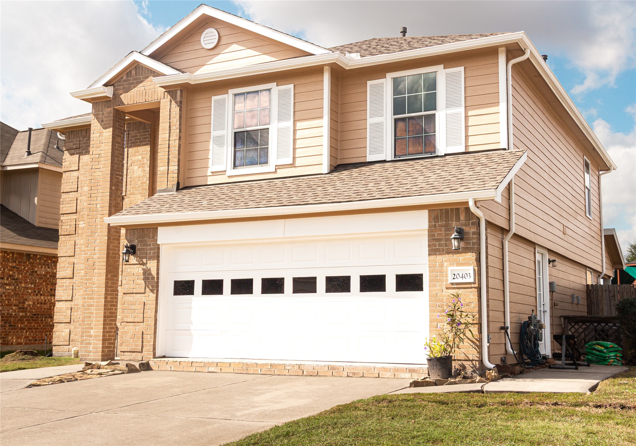 a view of a house with a swimming pool