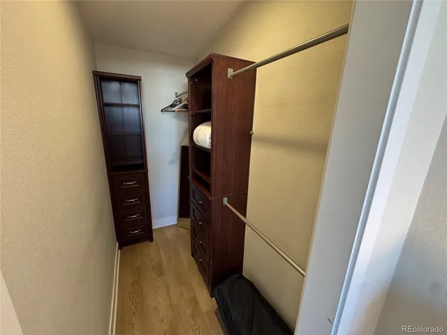a view of walk in closet