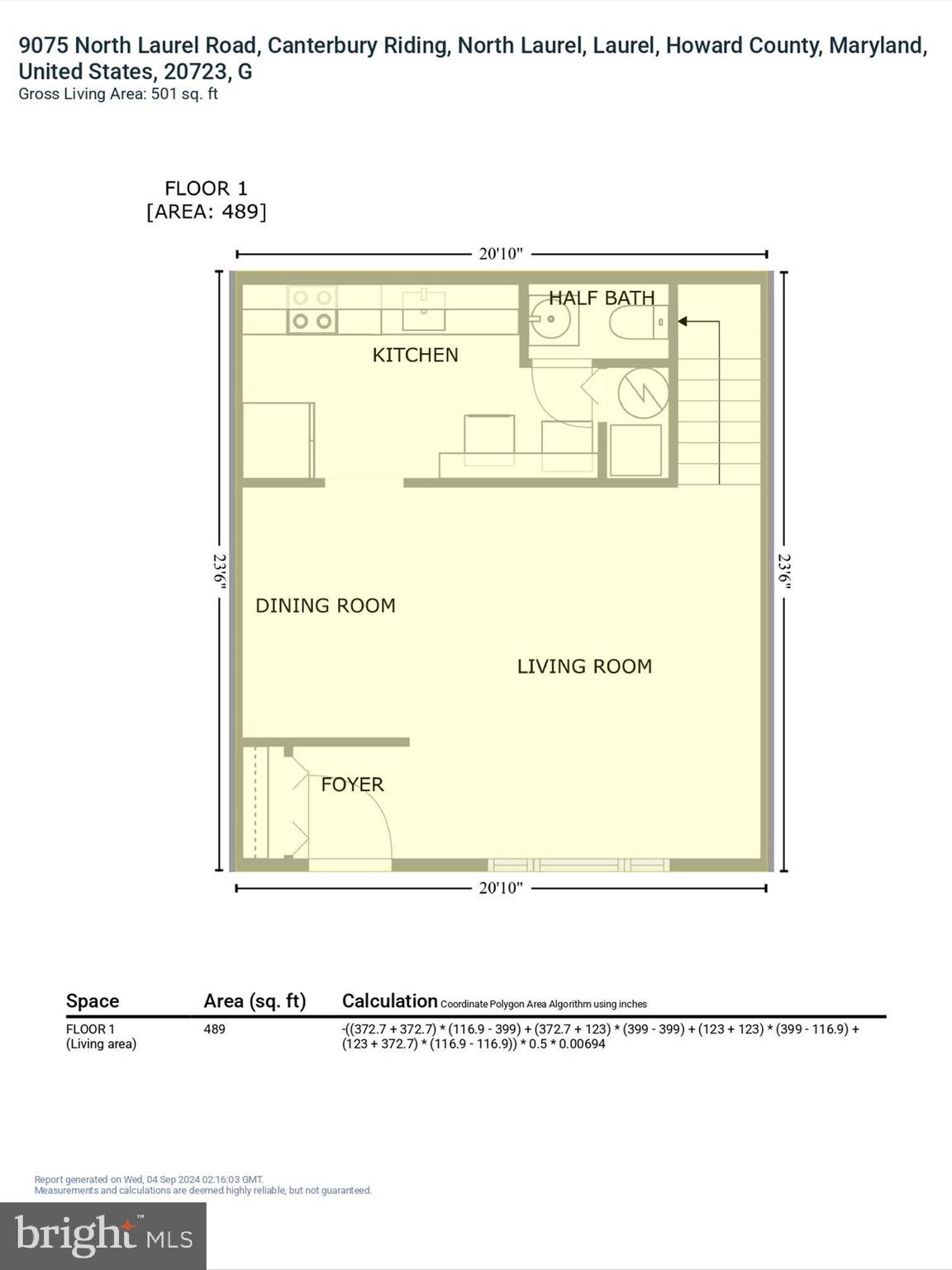 9075 North Laurel Road, Unit G Laurel, MD 20723 - Photo 25 of 28 Main Level Floor Plan