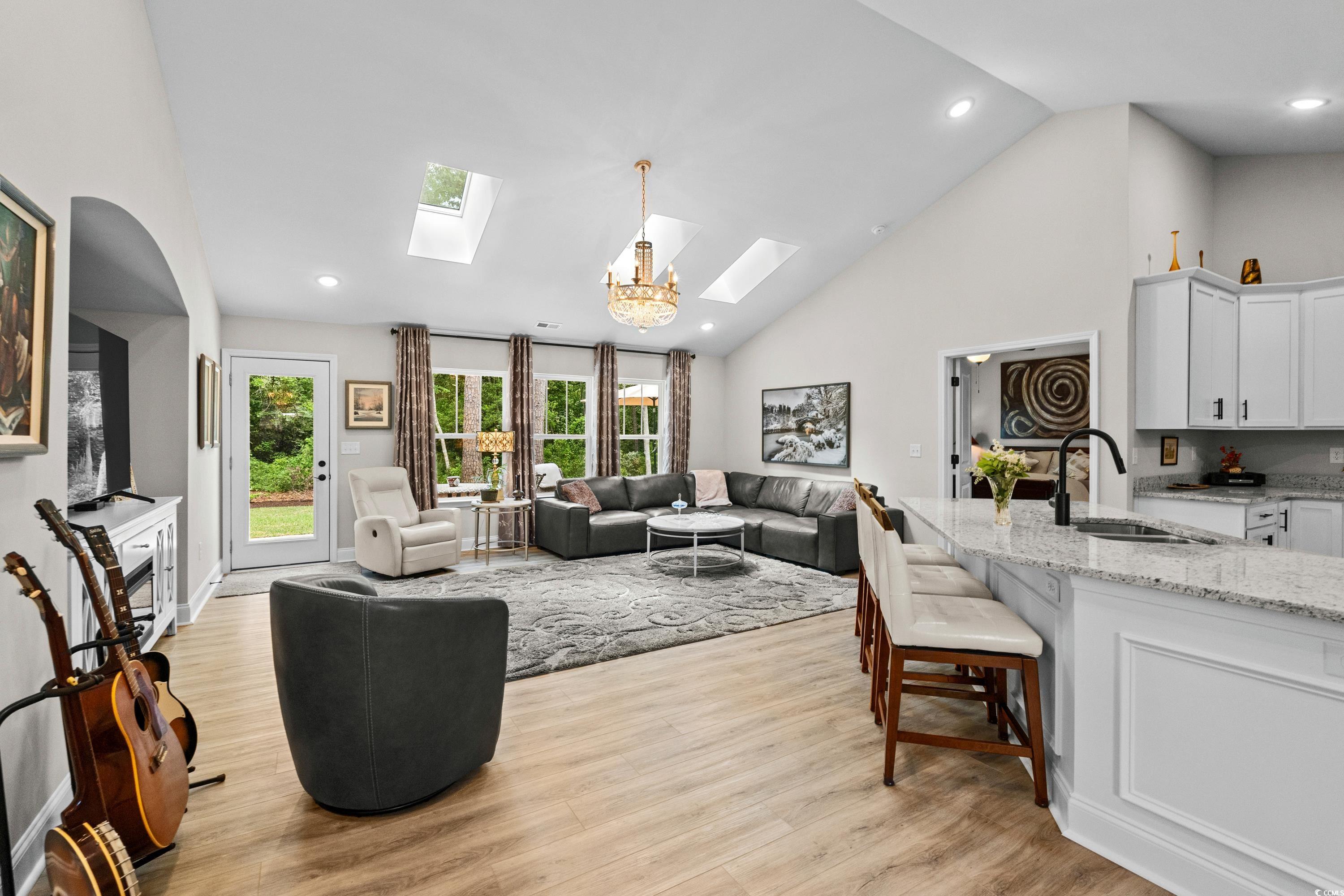 370 Foxtail Drive Longs, SC 29568 - Photo 5 of 40 Living area featuring recessed lighting, light woo