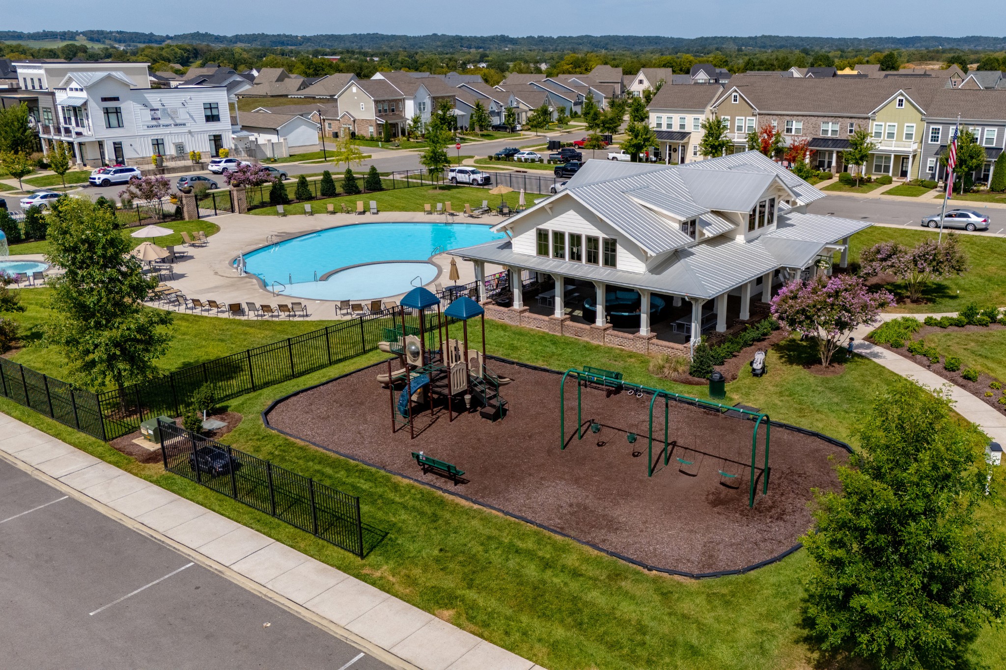 1060 June Wilde Ridge Spring Hill, TN 37174 - Photo 35 of 43 an aerial view of a house with a garden