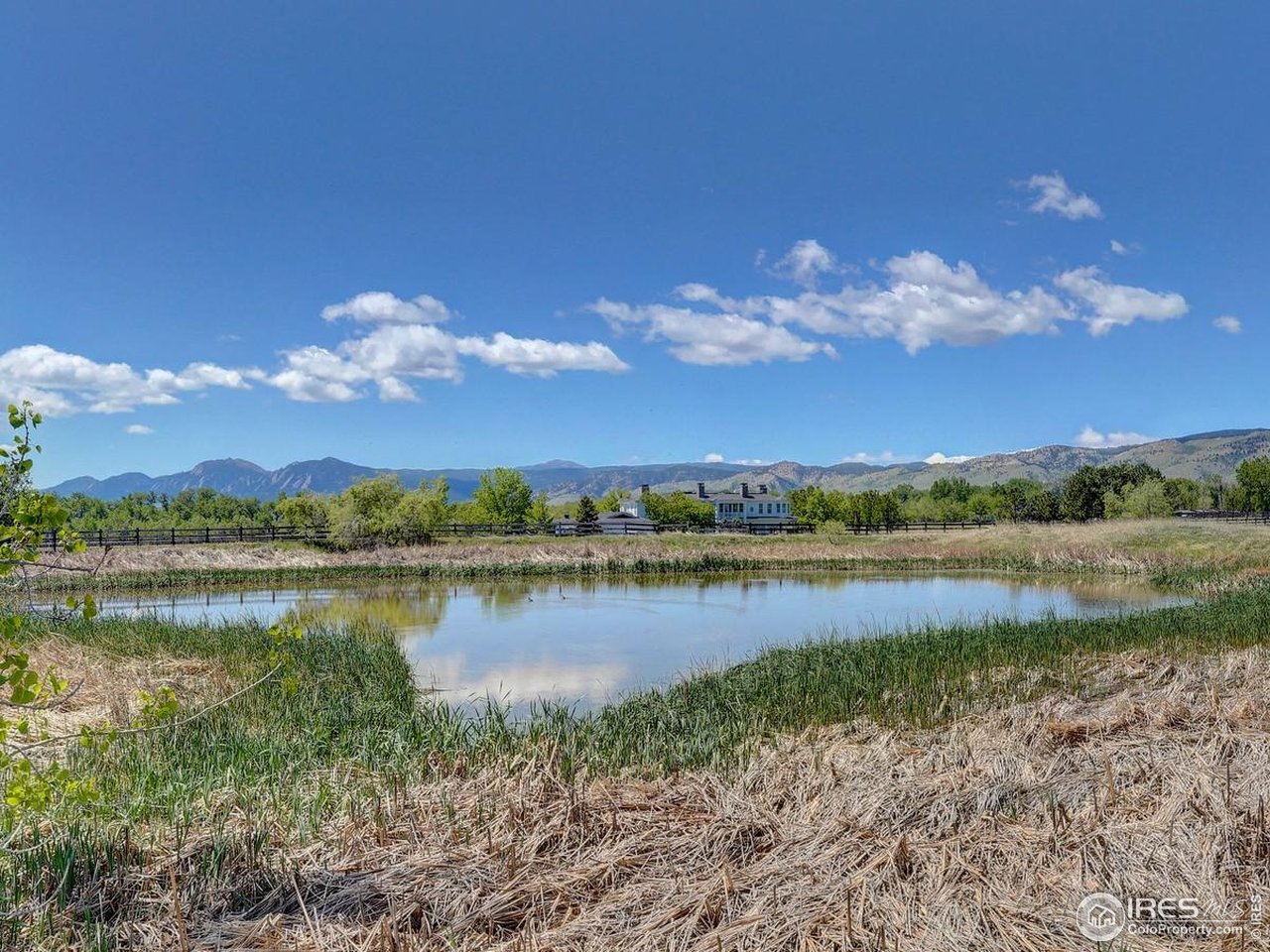5196 Oxford Road Longmont, CO 80503 - Photo 13 of 38 a view of a lake with houses in the back
