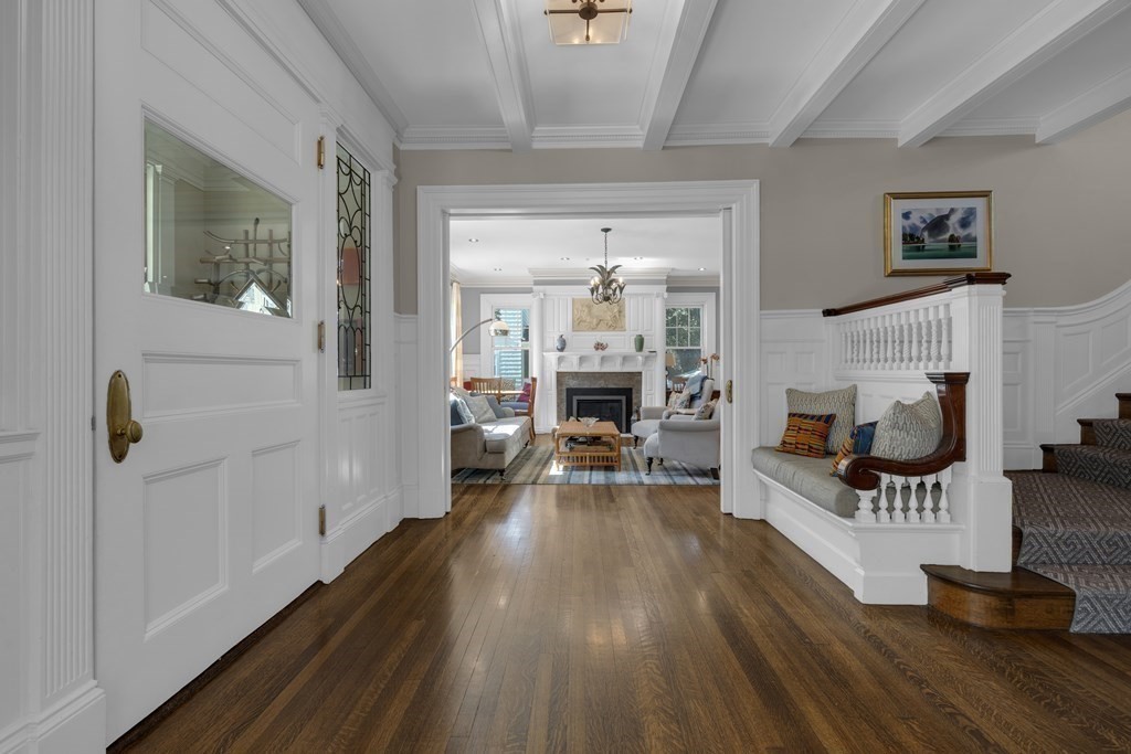 23 Eliot Street, Unit 1 Boston, MA 02130 - Photo 19 of 39 a living room with furniture and a fireplace