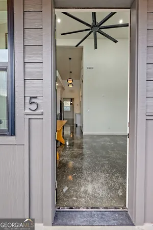 a view of an empty room