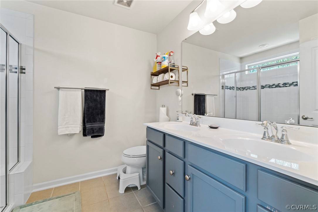 5505 Riverside Heights Way Richmond, VA 23225 - Photo 20 of 30 a bathroom with a sink a toilet and a mirror