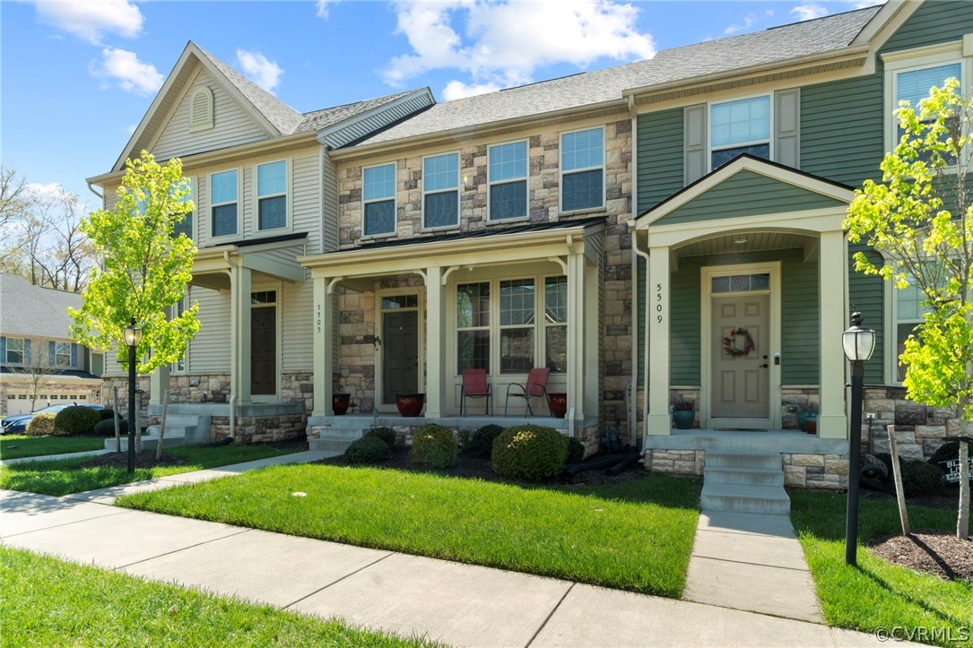 5505 Riverside Heights Way Richmond, VA 23225 - Photo 2 of 30 a front view of a house with garden