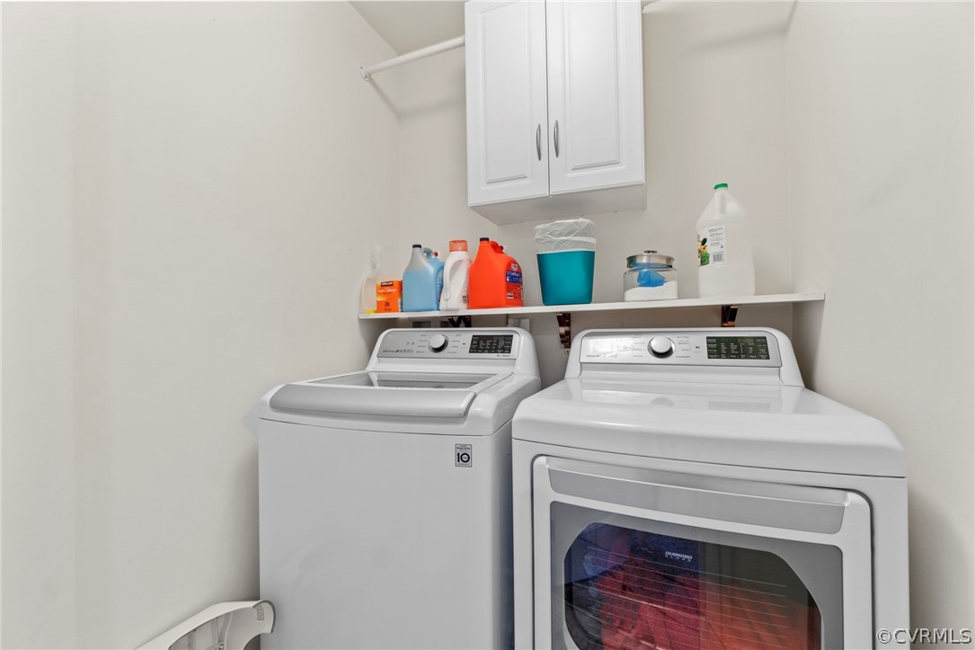 5505 Riverside Heights Way Richmond, VA 23225 - Photo 22 of 30 a utility room with dryer and washer