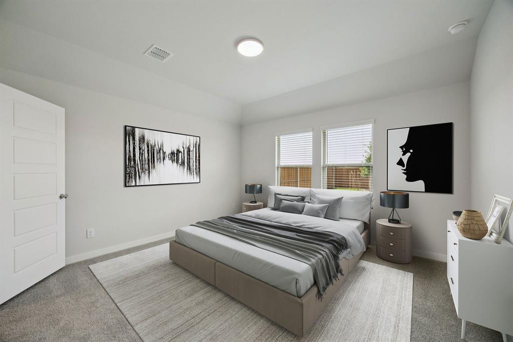 1868 Gallop Road Seagoville, TX 75159 - Photo 10 of 27 a bedroom with a bed and a flat screen tv