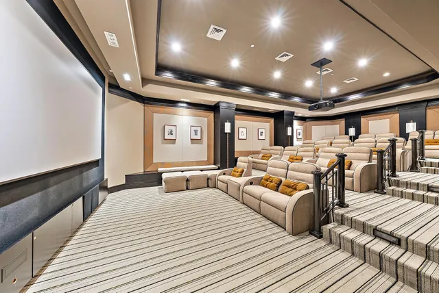 a bedroom with furniture