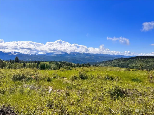 a view of mountain with lake