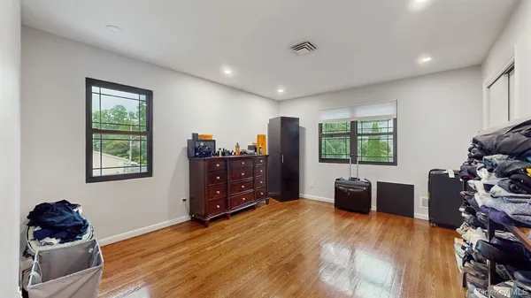 a room with furniture and a window