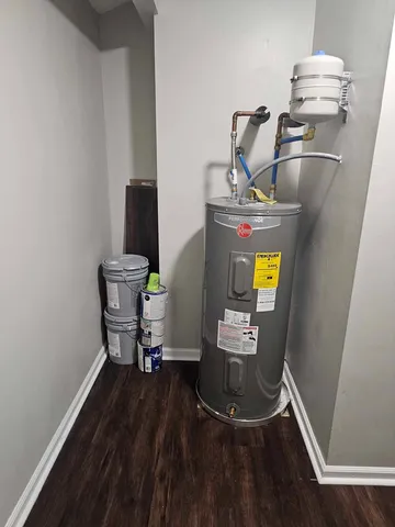 a view of workspace with wooden floor and chair