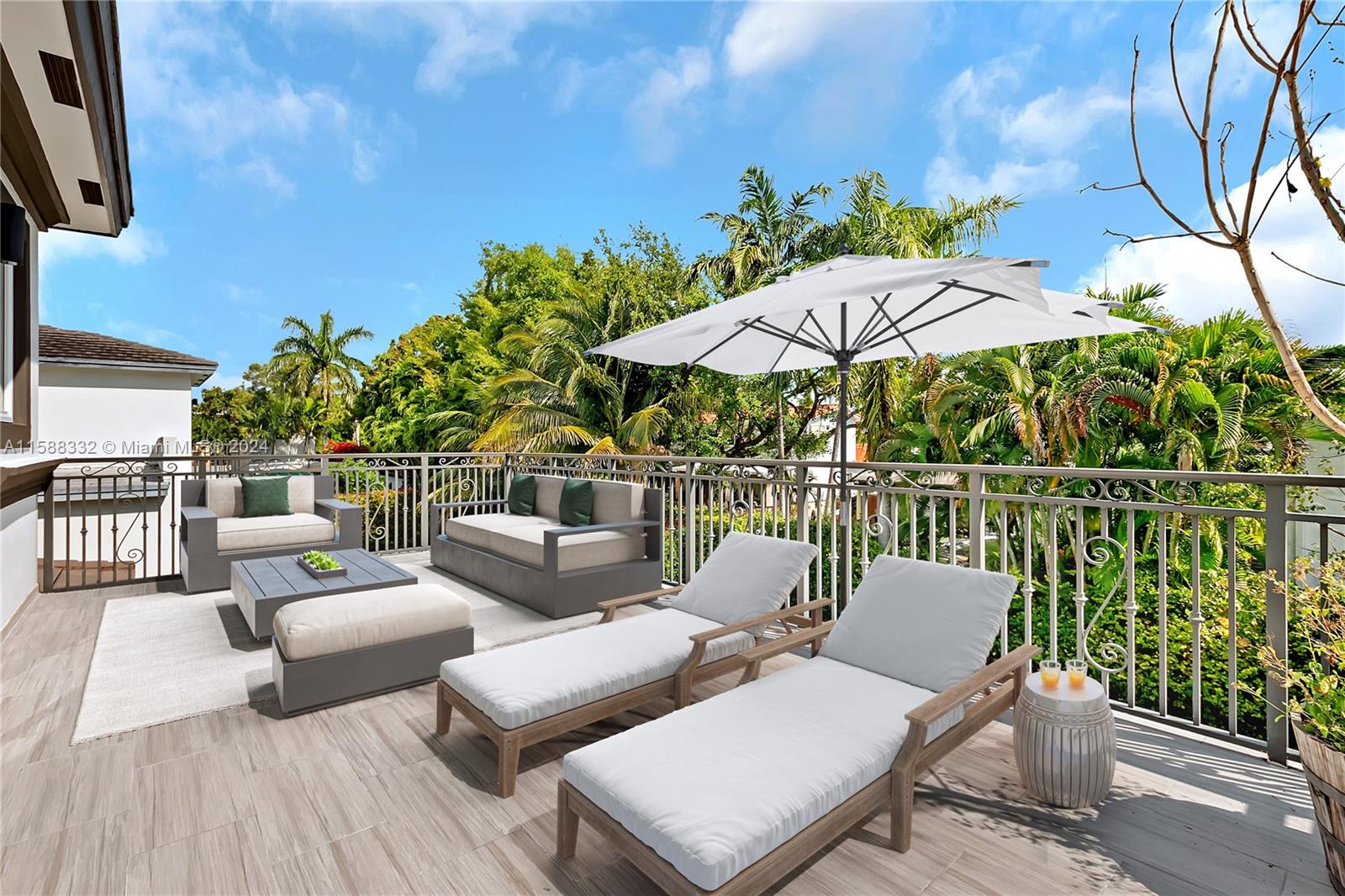 429 Southwest 23rd Road Miami, FL 33129 - Photo 19 of 46 a view of a patio on the roof deck