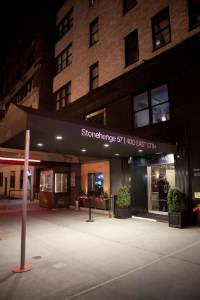 a view of a building with a garden