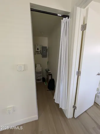 a view of a walk in closet