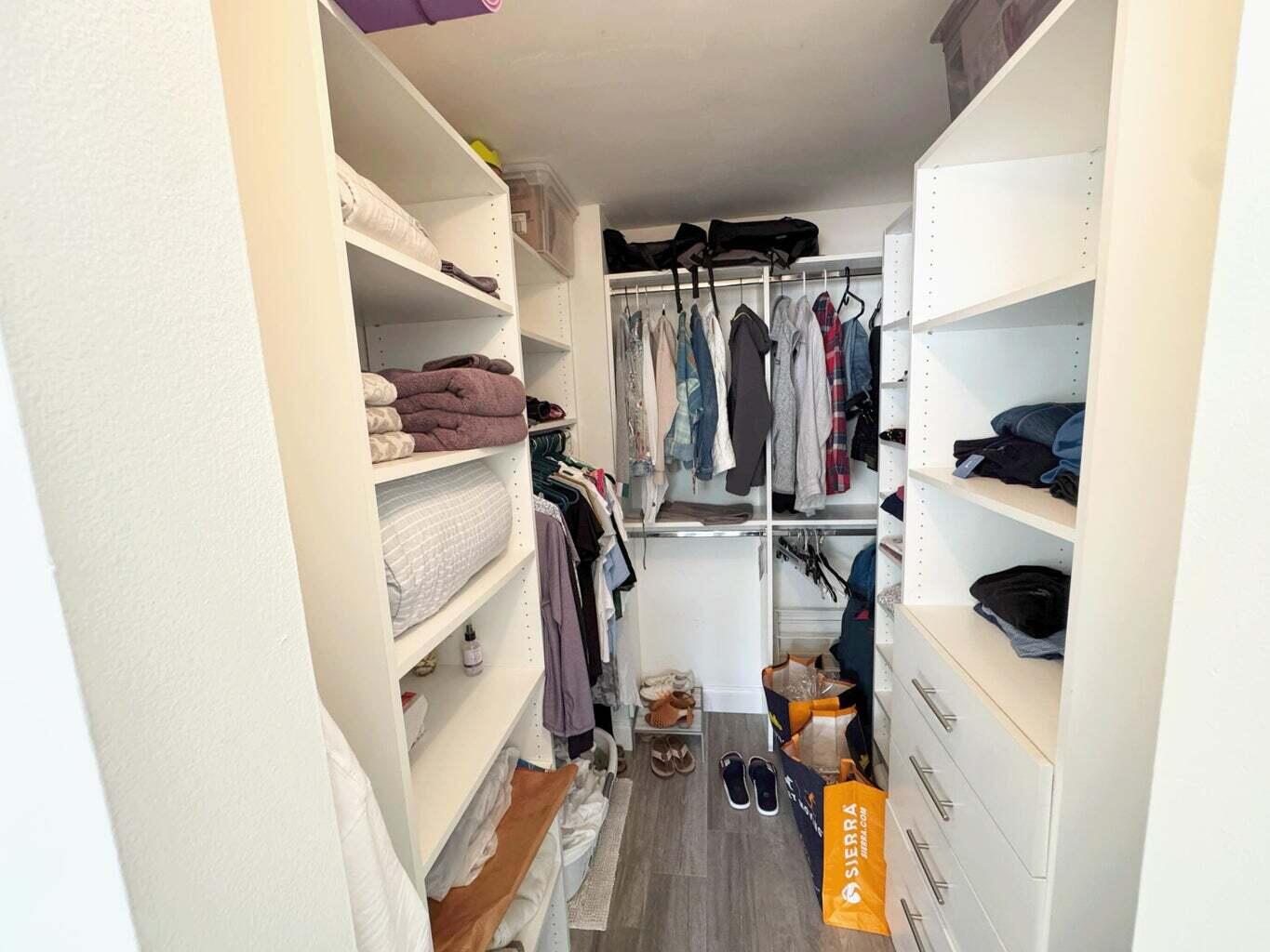 2929 South Ocean Boulevard, Unit 4130 Boca Raton, FL 33432 - Photo 7 of 17 a view of walk in closet with clothes and shoes