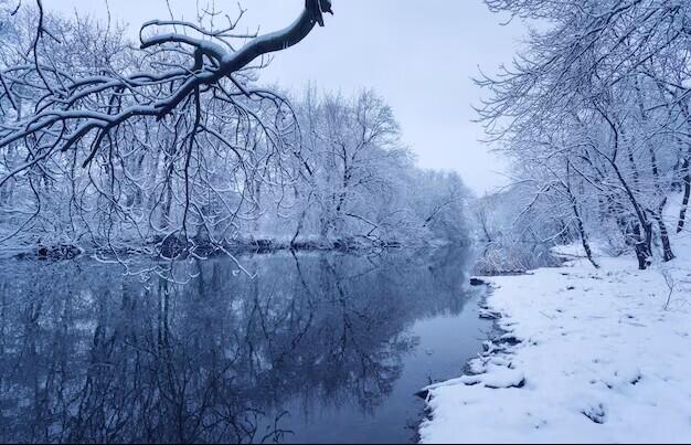 East River Road Buchanan, MI 49107 - Photo 21 of 52 Winter River Scene