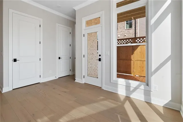 a view of an entryway of a house