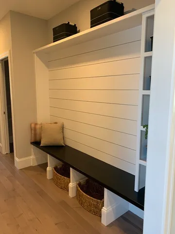 a close up of a bench