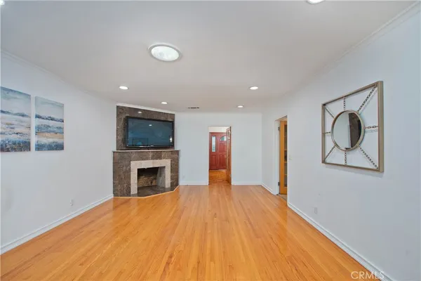 a view of livingroom with hardwood floor and window