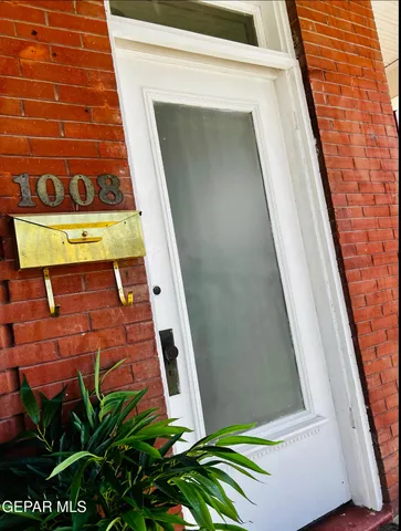 a view of a door with a door