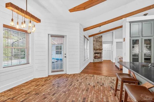 a view of a room with racks