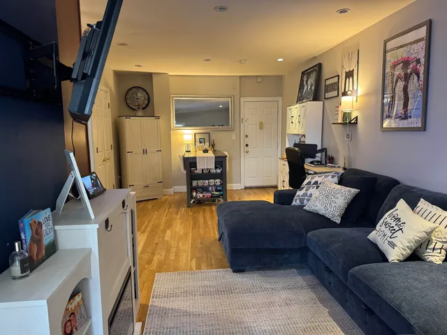 a front view of a house