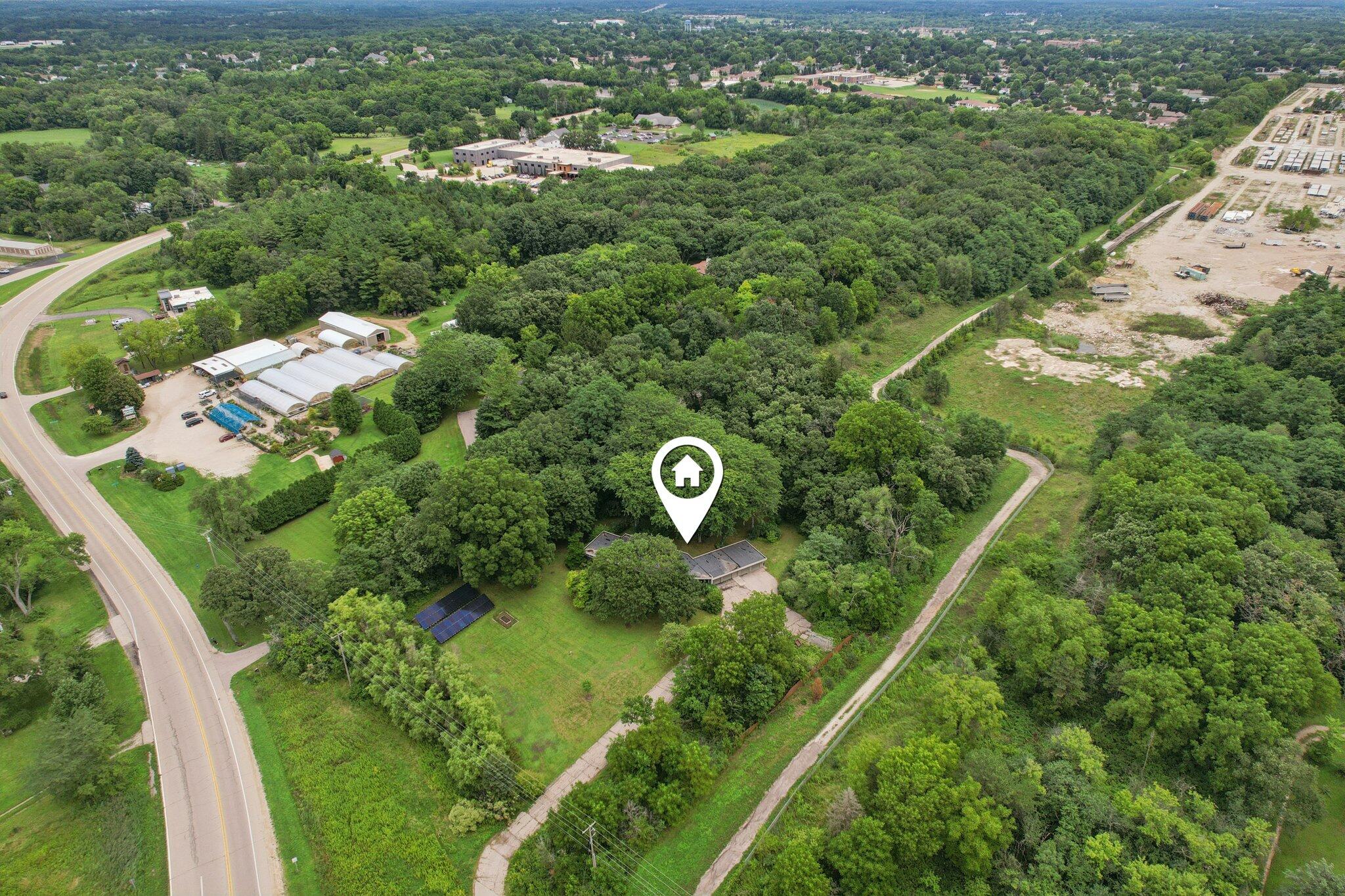 1009 Spring Valley Road Burlington, WI 53105 - Photo 41 of 49 Aerial View