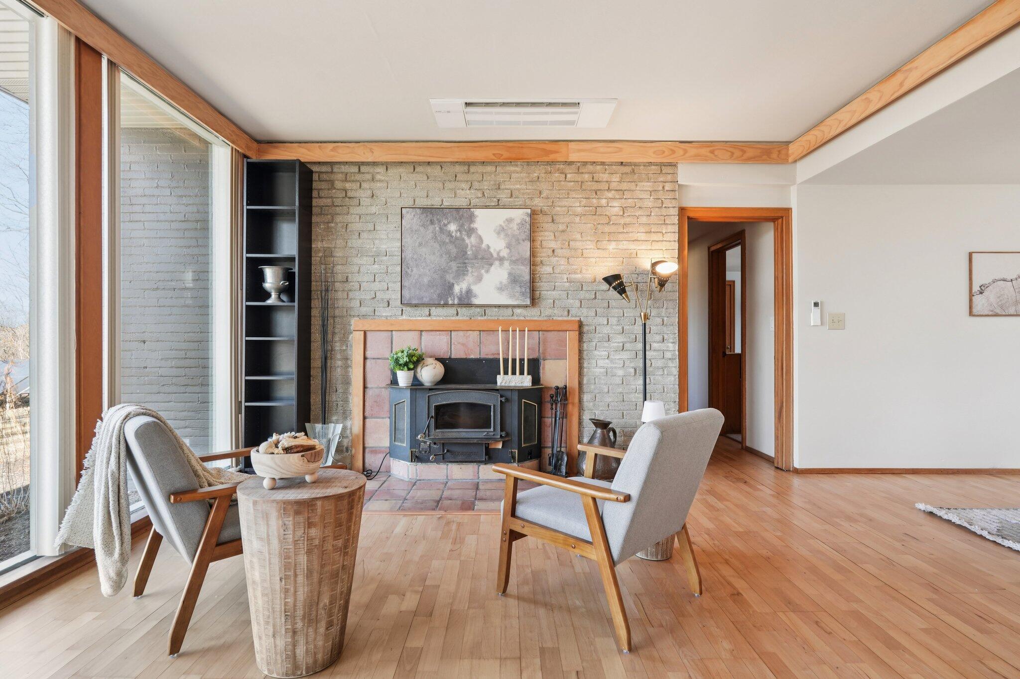 1009 Spring Valley Road Burlington, WI 53105 - Photo 8 of 49 Natural Fireplace