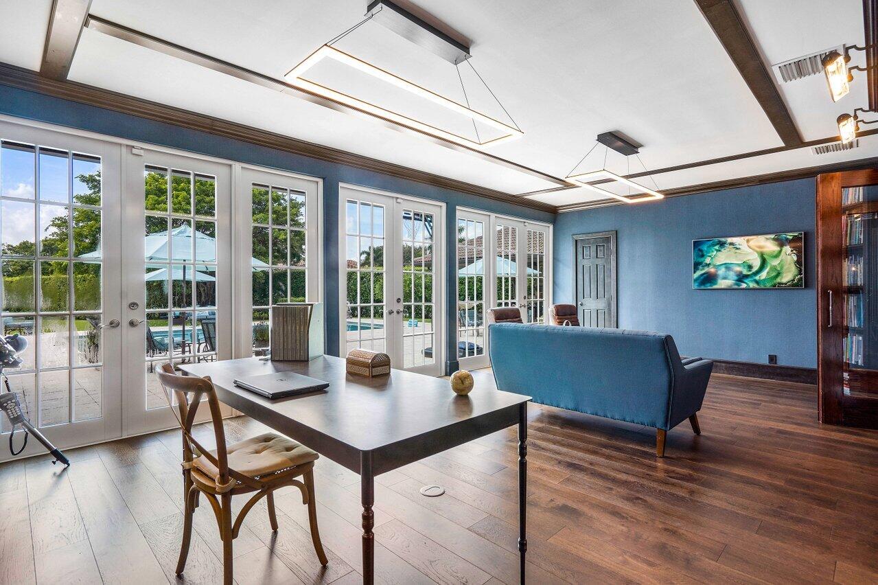 8203 Sawpine Road Delray Beach, FL 33446 - Photo 16 of 82 Library with 3 french doors