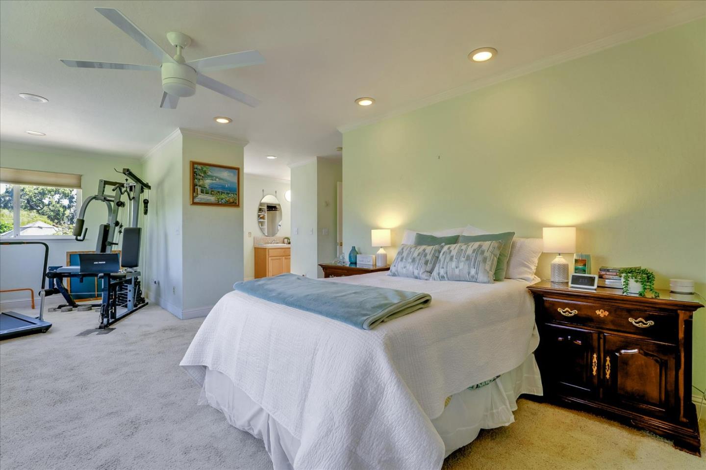 7166 Brooktree Way San Jose, CA 95120 - Photo 24 of 48 a bedroom with a bed and furniture